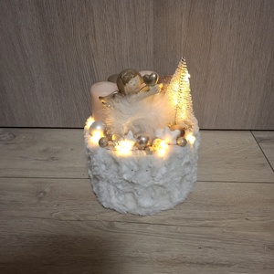 Adventi asztaldísz - otthon & életmód - dekoráció - asztal és polc dekoráció - asztaldísz - Meska.hu