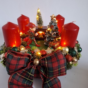 Adventi koszorú Elf manós - karácsony - adventi díszek - adventi koszorú - Meska.hu