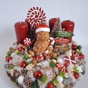 Adventi koszorú mézivel - Meska.hu