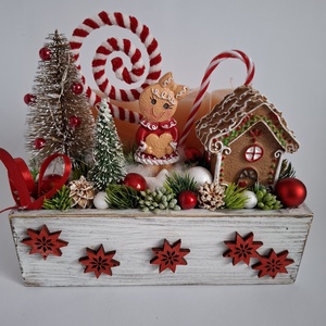 Adventi asztaldísz mézis, Karácsony, Adventi díszek, Adventi asztaldísz, , MESKA