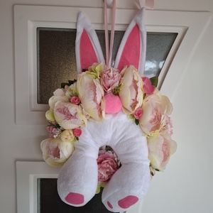 Tavaszi nyuszifüles kopogtató -  - Meska.hu