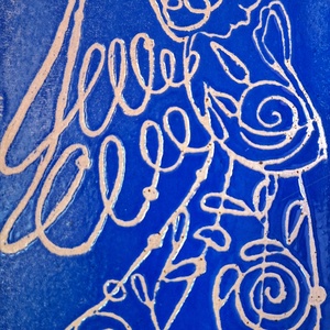 Angyalka - művészet - festmény - tűzzománc - Meska.hu