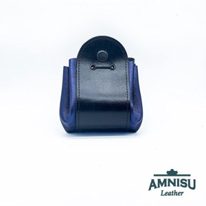 Fekete - metál sötétkék bőr 2in1 szütyő és kockatálca M8031-6012 - játék & sport - szerepjáték - Meska.hu