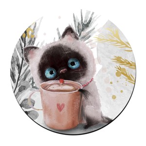 Kávézós cicus mintás bögre alátét, , , MESKA