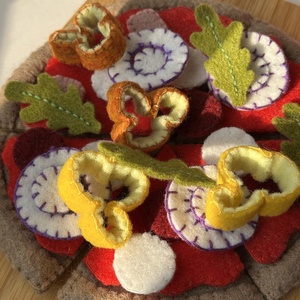 Gyapjúfilc Pizza szett - Meska.hu