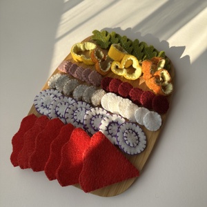 Gyapjúfilc Pizza szett - játék & sport - gyerekkonyha - játék ételek - Meska.hu