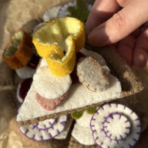 Gyapjúfilc Pizza szett - játék & sport - gyerekkonyha - játék ételek - Meska.hu