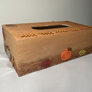 Zsebkendőtartó (ősz) - otthon & életmód - tárolás & rendszerezés - zsebkendőtartó - Meska.hu