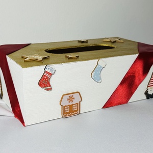 Zsebkendőtartó (tél) - otthon & életmód - dekoráció - asztal és polc dekoráció - asztaldísz - Meska.hu