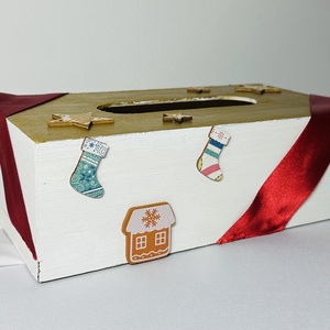 Zsebkendőtartó (tél) - otthon & életmód - dekoráció - asztal és polc dekoráció - asztaldísz - Meska.hu