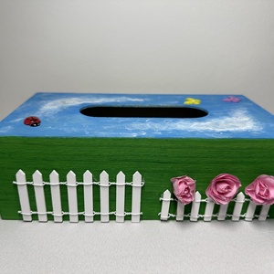 Zsebkendőtartó (tavasz) - diy (csináld magad) - egységcsomag - Meska.hu