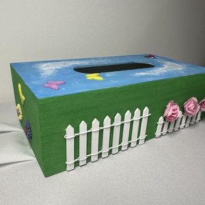 Zsebkendőtartó (tavasz) - diy (csináld magad) - egységcsomag - Meska.hu