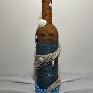 Dekorált palack (nyár) - otthon & életmód - dekoráció - dísztárgy - Meska.hu