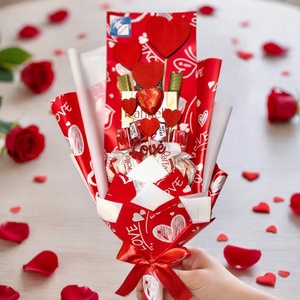 Valentin-napi édességcsokor - élelmiszer - édesség - kézműves csokoládé - Meska.hu