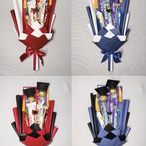 Ballagási édességcsokor - otthon & életmód - virágdekoráció - virágok - virágcsokor - Meska.hu