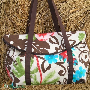 Flamingó virág  egyterű nagy váll táska -  - Meska.hu