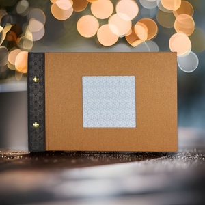 Vörösréz FOTÓALBUM ablakos borítóval, Otthon & Életmód, Papír, írószer, Album & Fotóalbum, Könyvkötés, MESKA