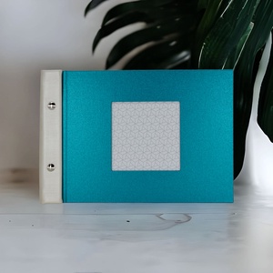 Türkiz FOTÓALBUM ablakos borítóval, Otthon & Életmód, Papír, írószer, Album & Fotóalbum, Könyvkötés, MESKA
