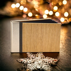Gravírozható ALBUM, fekete layflat belsővel, 19,5x12cm-es - otthon & életmód - papír, írószer - album & fotóalbum - Meska.hu