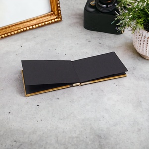 Gravírozható ALBUM, fekete layflat belsővel, 19,5x12cm-es - otthon & életmód - papír, írószer - album & fotóalbum - Meska.hu