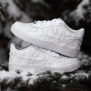 Egyedi, kézzel készült hímzett esküvői sneaker, Esküvő, Cipő és Cipőklipsz, , MESKA