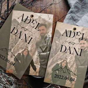 Pauszpapíros, Fényképes Esküvői meghívó - esküvő - meghívó & kártya - menü - Meska.hu