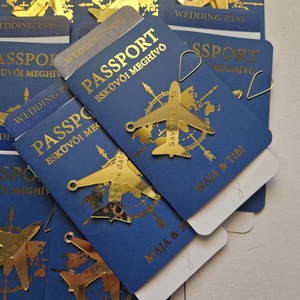 Passport esküvői meghívó, Esküvő, Meghívó & Kártya, Meghívó, Fotó, grafika, rajz, illusztráció, MESKA