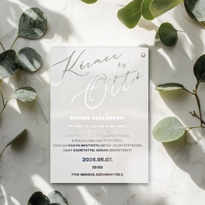 Esküvői meghívó valódi eukaliptusz ággal - esküvő - meghívó & kártya - esküvői pecsét, bélyegző - esküvői viasz pecsét - Meska.hu