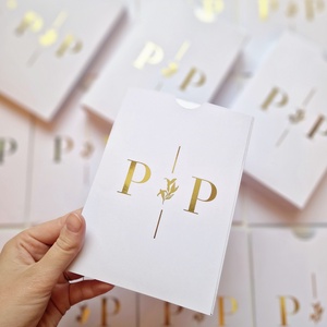 ESKÜVŐI MEGHÍVÓ, ARANY PLEXI - esküvő - meghívó & kártya - menü - Meska.hu