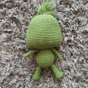 Horgolt Grinch - karácsony - karácsonyi lakásdekoráció - karácsonyi manók, figurák - Meska.hu