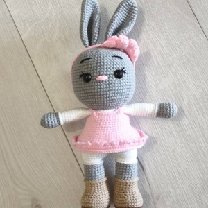 Horgolt Nyuszi - játék & sport - plüssállat & játékfigura - nyuszi - Meska.hu