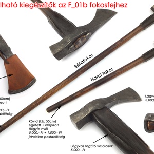 Kovácsolt acél kun fokos damaszkolt éllel, [F_01b] - otthon & életmód - ház & kert - szerszám & eszközök - Meska.hu