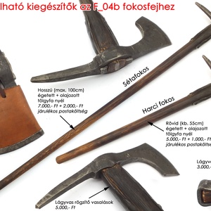  Kovácsolt acél szakállas székely fokos damaszkolt éllel, [F_04b] - otthon & életmód - ház & kert - szerszám & eszközök - Meska.hu
