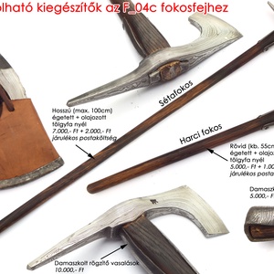 Damaszkolt szakállas székely fokos, [F_04c] - otthon & életmód - ház & kert - szerszám & eszközök - Meska.hu