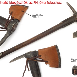 Nyelezett kovácsolt acél szakállas székely fokos, rövid, égetett és olajozott tölgyfa nyéllel , [FN_04a] - művészet - festmény - olajfestmény - Meska.hu