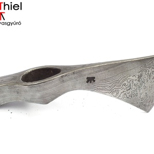 Damaszkolt amerikai Tomahawk fej, [F_06c], Otthon & Életmód, Konyhafelszerelés, tálalás, Sütés, főzés, Kés & Késtartó, Kovácsoltvas, MESKA