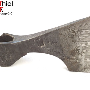 Kovácsolt acél viking szakállas balta damaszkolt éllel, [F_07b] - otthon & életmód - konyhafelszerelés, tálalás - sütés, főzés - kés & késtartó - Meska.hu