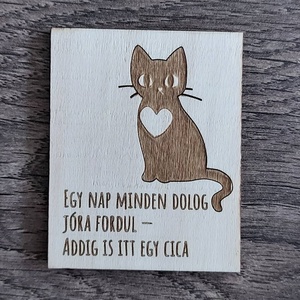 Gravírozott fa hűtőmágnes, Otthon & Lakás, Konyhafelszerelés, tálalás, Hűtőmágnes, Konyhai dekoráció, Famegmunkálás, Gravírozás, pirográfia, Meska