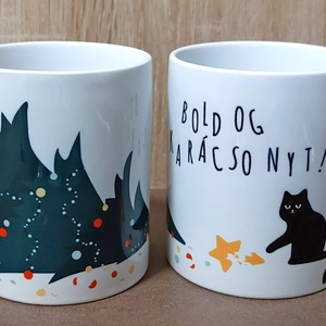 Bögre - boldog karácsonyt - otthon & életmód - konyhafelszerelés, tálalás - tálalás - bögre & csésze - Meska.hu