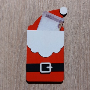 Pénzátadó / ajándékkártya tartó - mikulás - Meska.hu