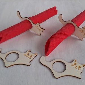 Cicás fa szalvétagyűrű szett - otthon & életmód - konyhafelszerelés, tálalás - tálalás - szalvétatartó, szalvétagyűrű - Meska.hu