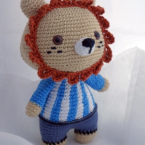 Horgolt amigurumi oroszlán  - játék & sport - plüssállat & játékfigura - más figura - Meska.hu