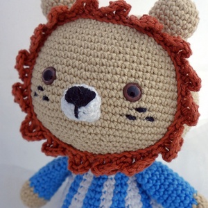Horgolt amigurumi oroszlán  - játék & sport - plüssállat & játékfigura - más figura - Meska.hu