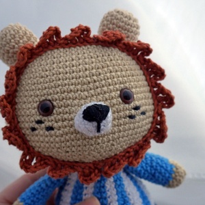Horgolt amigurumi oroszlán  - játék & sport - plüssállat & játékfigura - más figura - Meska.hu
