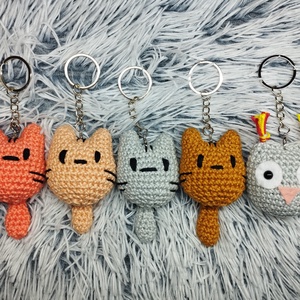 Horgolt kulcstartó, Táska & Tok, Kulcstartó & Táskadísz, Kulcstartó, Horgolás, MESKA