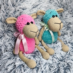 Horgolt bárány - játék & sport - plüssállat & játékfigura - plüss bárány - Meska.hu