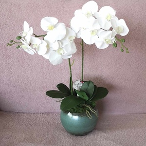 Élethű orchidea, Otthon & Lakás, Dekoráció, Asztal és polc dekoráció, Asztaldísz, Virágkötés, MESKA
