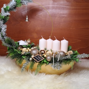  asztaldísz, Karácsony, Adventi díszek, Adventi asztaldísz, Virágkötés, MESKA