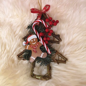 Kopogtató, Karácsony, Karácsonyi lakásdekoráció, Karácsonyi ajtódíszek, Virágkötés, MESKA