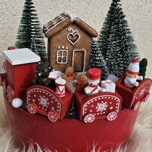  asztaldísz - karácsony - adventi díszek - adventi asztaldísz - Meska.hu